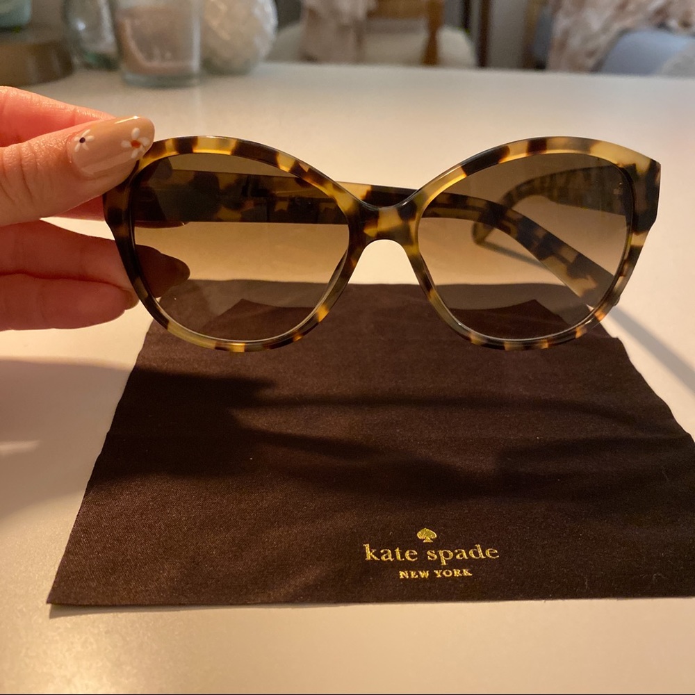 Kate Spade Kiersten oval tortoise shell sunglasses